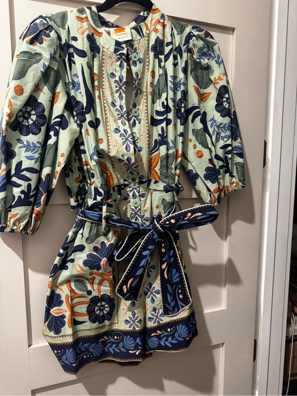 Farm Rio green ornamental romper - Picture 3 of 5